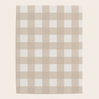 Gingham Cloth / Beige Checks Poster Gallery Image 4