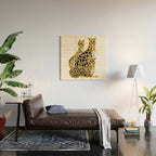 Gold Cheetahs Wood Wall Art Gallery Image 2