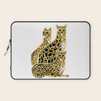 Gold Cheetahs Laptop Sleeve Gallery Image 1
