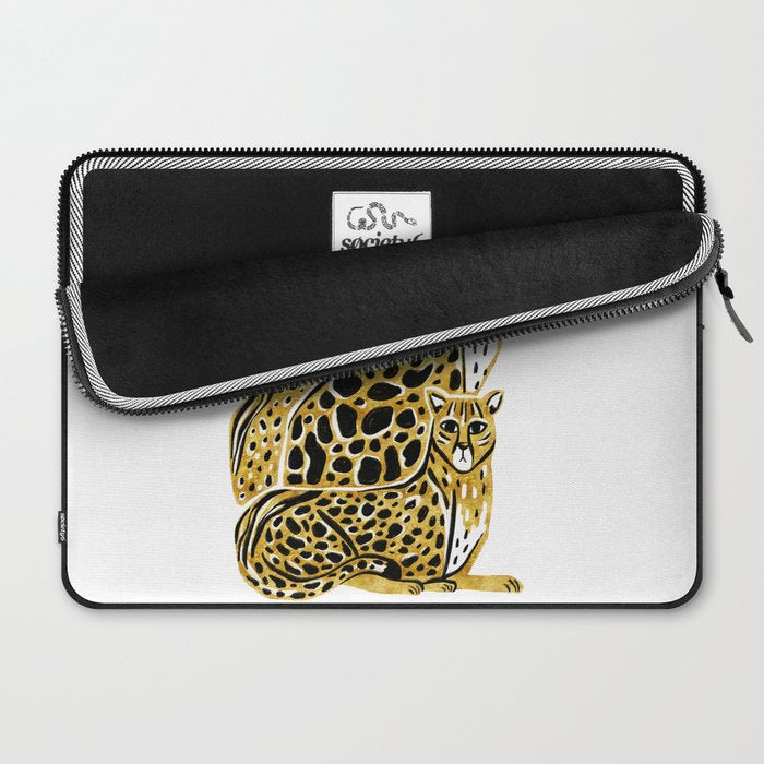 Gold Cheetahs Laptop Sleeve Gallery Image 2