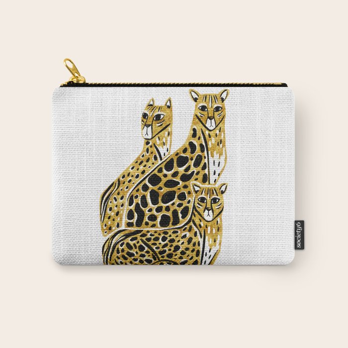 Gold Cheetahs Carry All Pouch Gallery Image 1