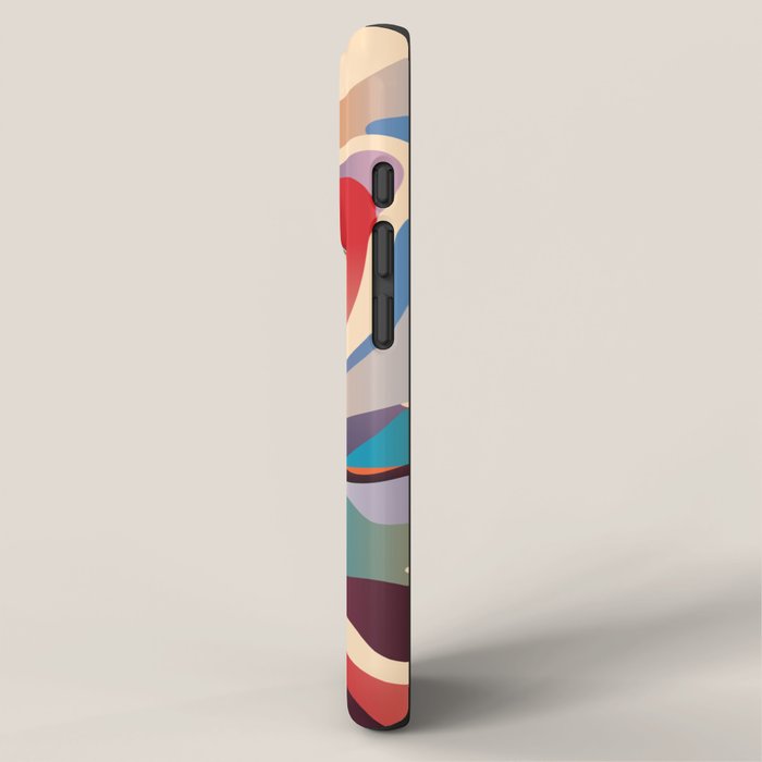 Retro Colorful Liquid Swirls iPhone Case Gallery Image 2