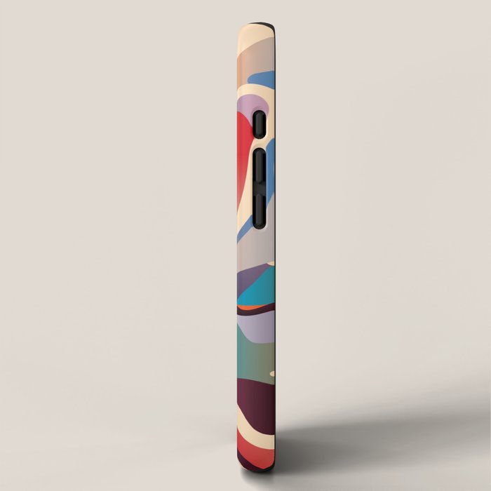 Retro Colorful Liquid Swirls iPhone Case Gallery Image 2
