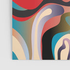 Retro Colorful Liquid Swirls Poster Gallery Image 3
