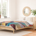 Retro Colorful Liquid Swirls Duvet Cover Gallery Image 2
