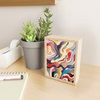 Retro Colorful Liquid Swirls Mini Art Print Gallery Image 2