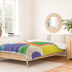 Modtastic Palm Springs Colorful Mid Century Modern Abstract Geometric Duvet Cover Gallery Image 2