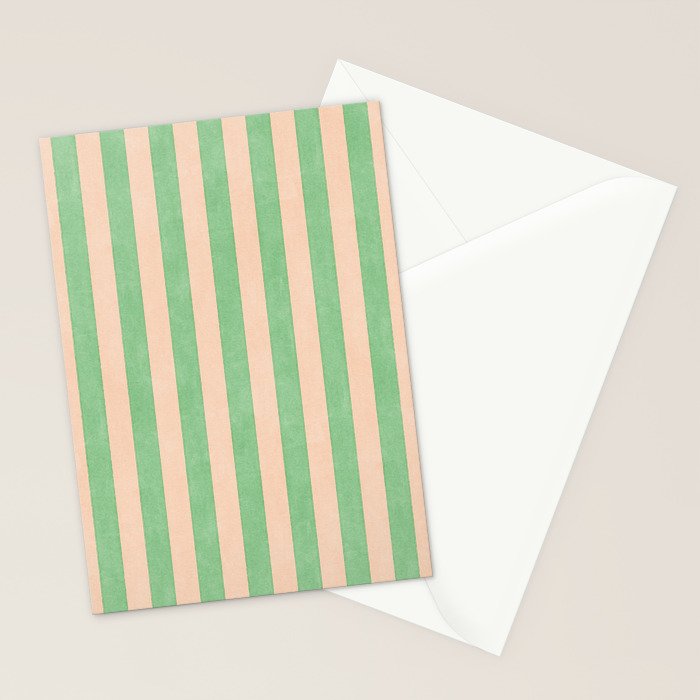 STRIPES 001 N - Lime Stationery Card Gallery Image 2
