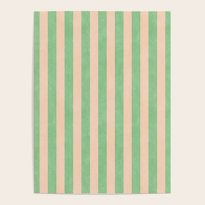 STRIPES 001 N - Lime Poster Gallery Image 1