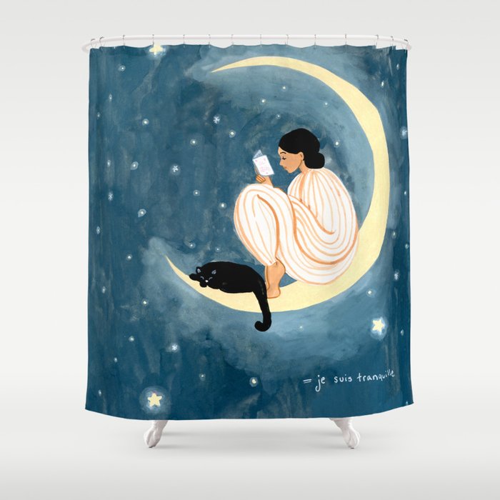Bonne Nuit Shower Curtain Gallery Image 1