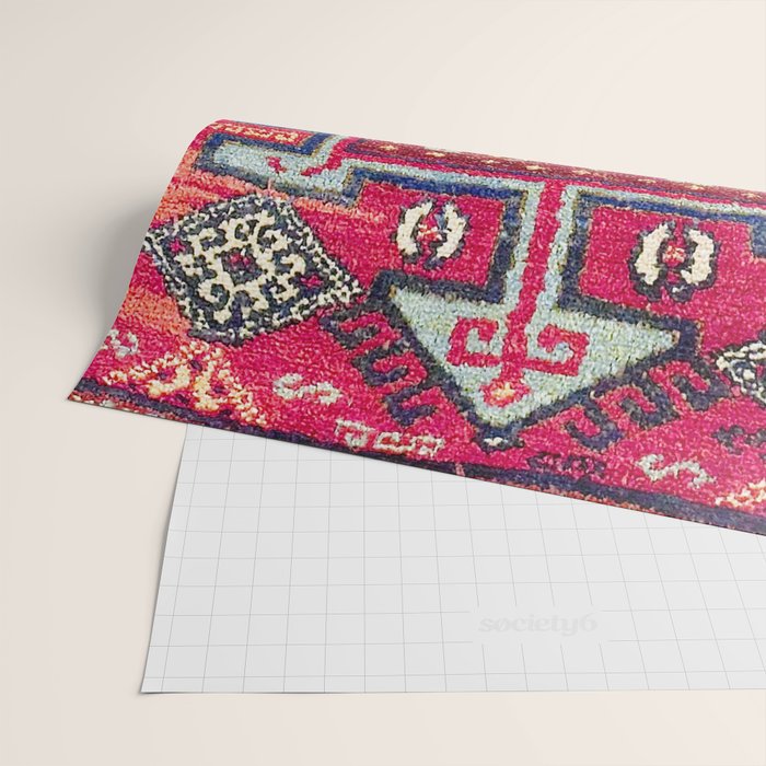 Malatya  Antique Kurdish Turkish Rug Print Wrapping Paper Gallery Image 2