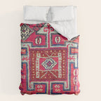 Malatya  Antique Kurdish Turkish Rug Print Duvet Cover Gallery Image 6