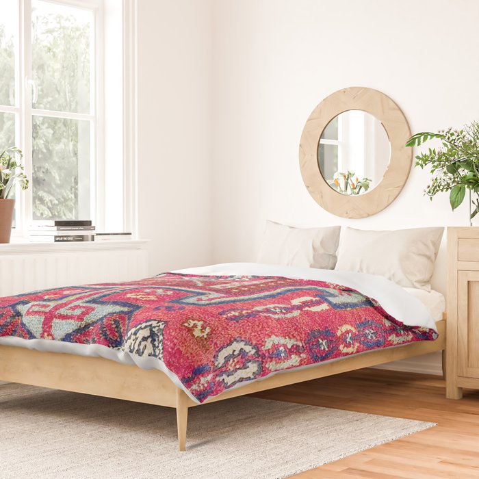 Malatya  Antique Kurdish Turkish Rug Print Duvet Cover Gallery Image 2