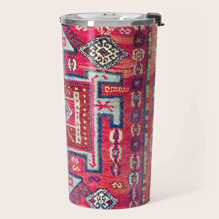 Malatya  Antique Kurdish Turkish Rug Print Travel Mug Gallery Image 2