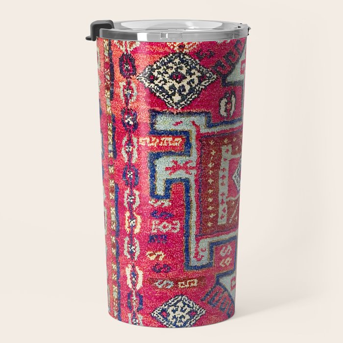 Malatya  Antique Kurdish Turkish Rug Print Travel Mug Gallery Image 3