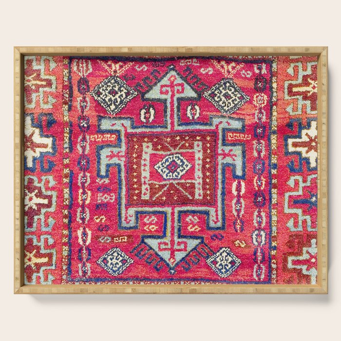 Malatya  Antique Kurdish Turkish Rug Print Serving Tray Gallery Image 1