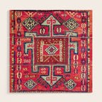 Malatya  Antique Kurdish Turkish Rug Print Wood Wall Art Gallery Image 1