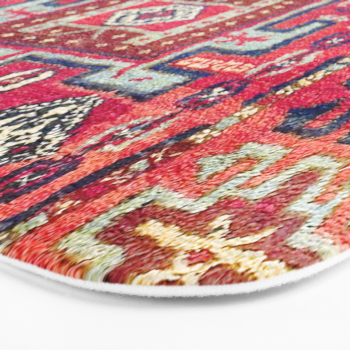 Malatya  Antique Kurdish Turkish Rug Print Bath Mat Gallery Image 3