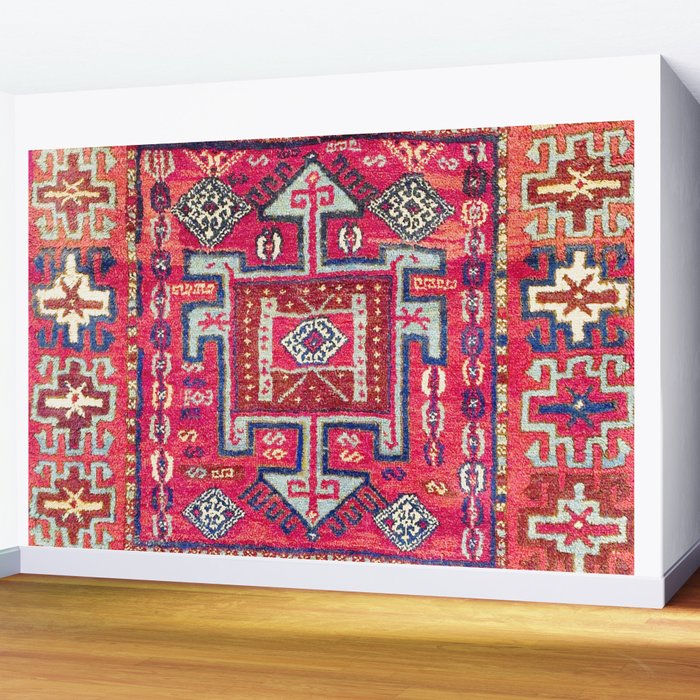 Malatya  Antique Kurdish Turkish Rug Print Wall Mural Gallery Image 2