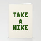 Take a Hike in Green and Beige Stationery Card Gallery Image 2