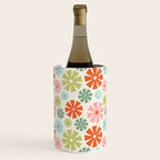 Retro Pinwheel Snowflakes - Holiday Colors Wine Chiller Gallery Image 2