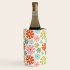 Retro Pinwheel Snowflakes - Holiday Colors Wine Chiller Gallery Image 3