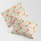 Retro Pinwheel Snowflakes - Holiday Colors Pillow Sham Gallery Image 3