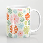 Retro Pinwheel Snowflakes - Holiday Colors Coffee Mug Gallery Image 1