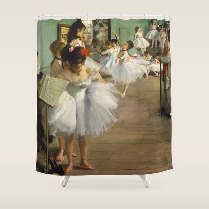 Ballet Class by Edgar Degas Shower Curtain Gallery Image 1