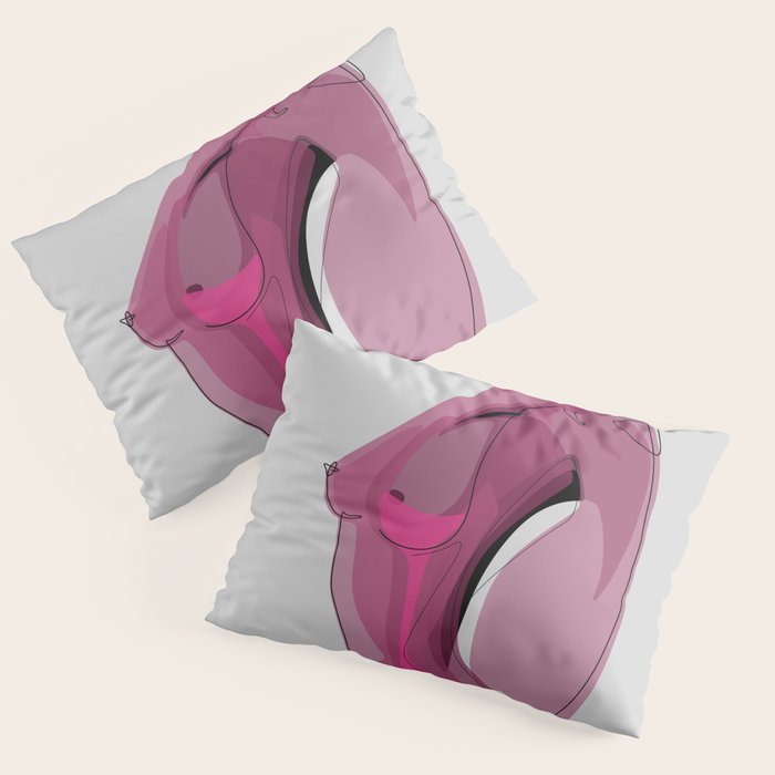 Pink Nudity Pillow Sham Gallery Image 3