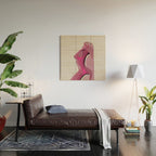 Pink Nudity Wood Wall Art Gallery Image 2