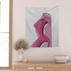 Pink Nudity Wall Tapestry Gallery Image 2