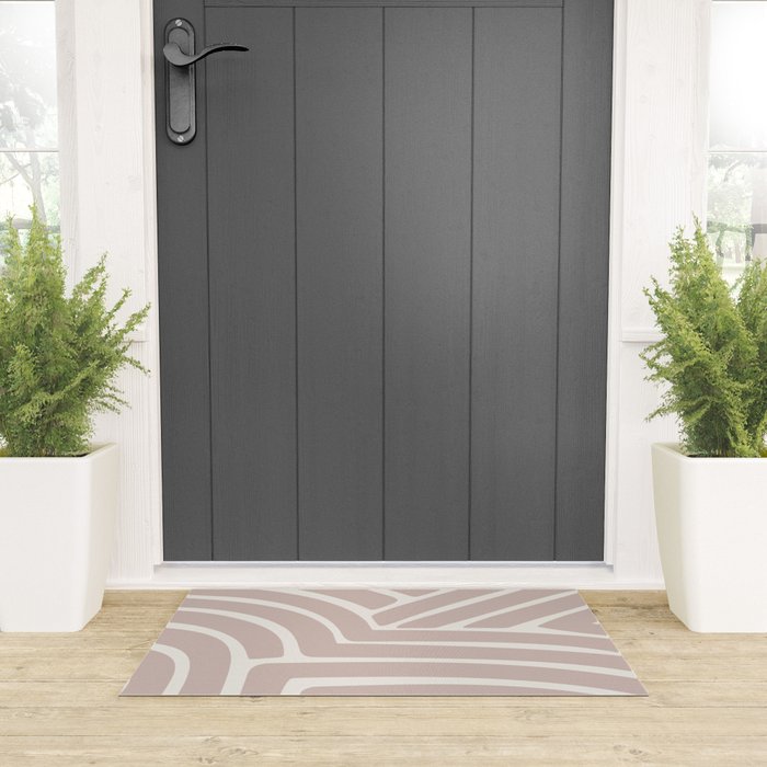 Abstract Stripes XCIII Welcome Mat Gallery Image 3