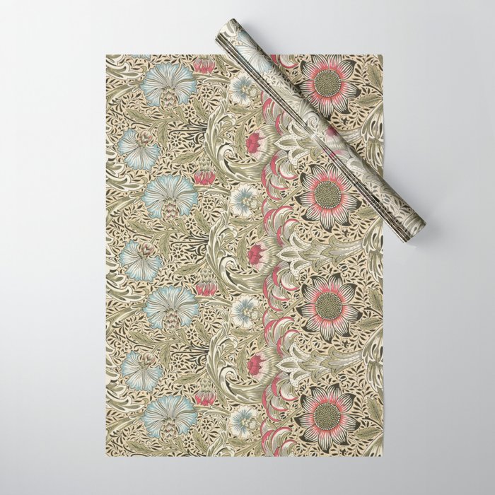 Corncockle Vintage William Morris Floral Wrapping Paper Gallery Image 1
