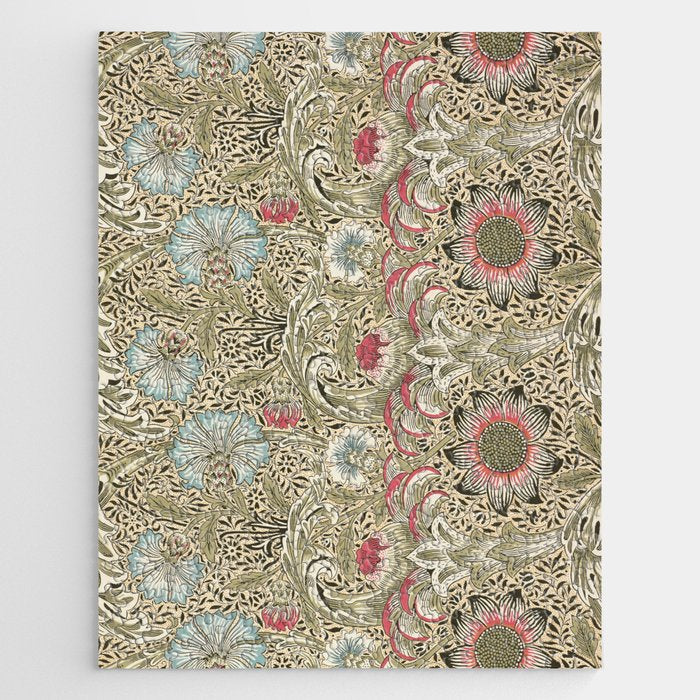 Corncockle Vintage William Morris Floral Jigsaw Puzzle Gallery Image 1