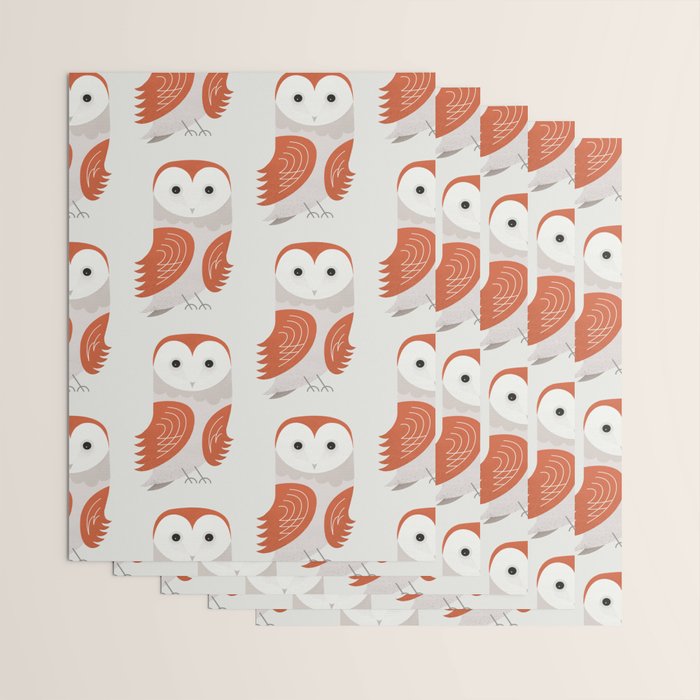 Whimsy Barn Owl Wrapping Paper Gallery Image 3