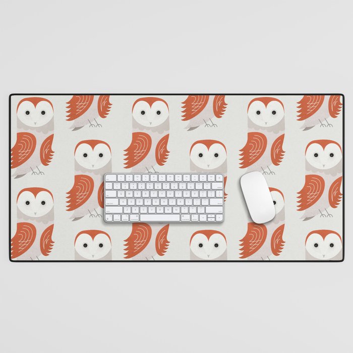 Whimsy Barn Owl Desk Mat Gallery Image 1