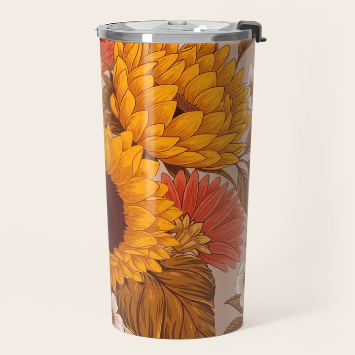 Sunflowers - Sunset Meadow Travel Mug Gallery Image 2