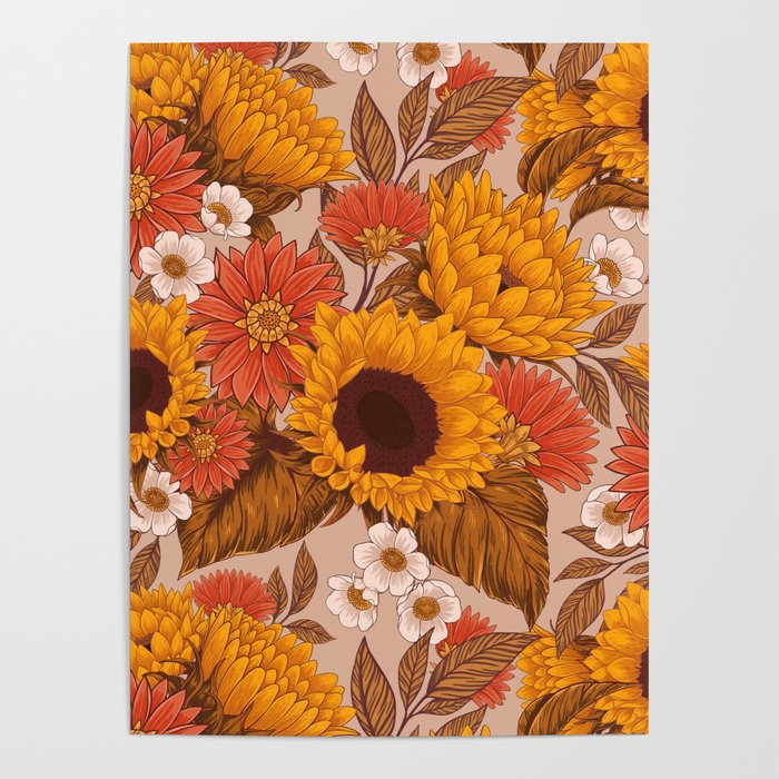 Sunflowers - Sunset Meadow Poster Gallery Image 4