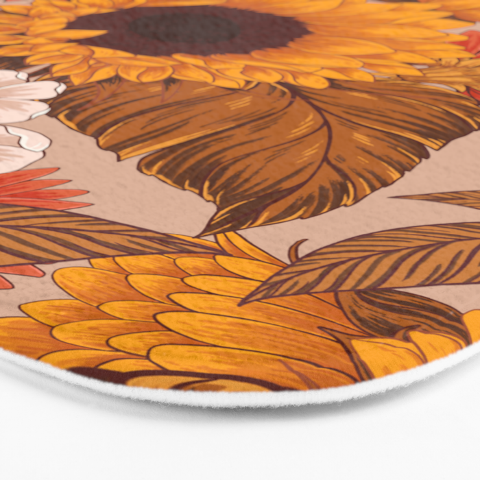 Sunflowers - Sunset Meadow Bath Mat Gallery Image 3
