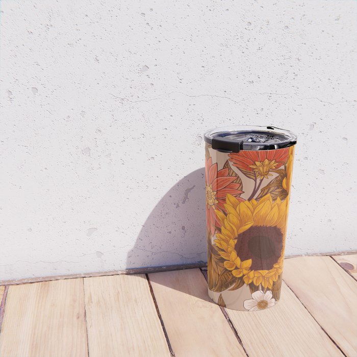 Sunflowers - Sunset Meadow Travel Mug Gallery Image 4