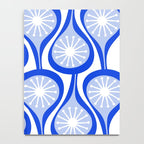 Atomic Drops Mid Century Modern Pattern Royal Blue Light Blue White Notebook Gallery Image 4