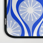 Atomic Drops Mid Century Modern Pattern Royal Blue Light Blue White Laptop Sleeve Gallery Image 3