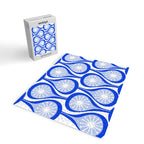 Atomic Drops Mid Century Modern Pattern Royal Blue Light Blue White Jigsaw Puzzle Gallery Image 2
