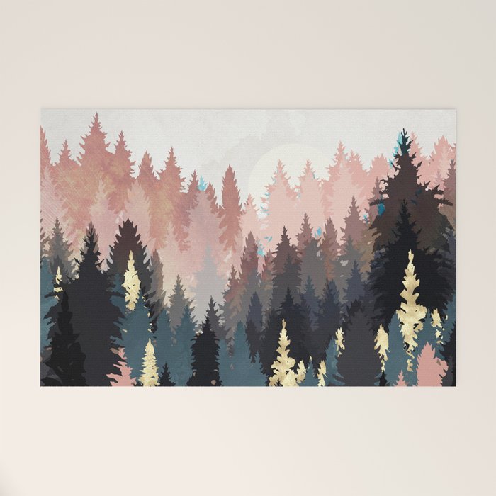 Spring Forest Light Welcome Mat Gallery Image 1