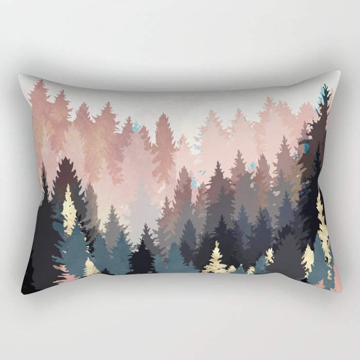 Spring Forest Light Rectangular Pillow Gallery Image 1