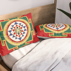 Sri Yantra colored Pillow Sham Gallery Image 2