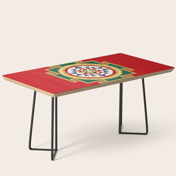Sri Yantra colored Coffee Table Gallery Image 1