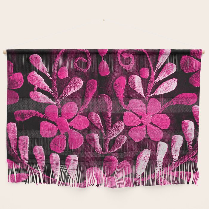 Hot Pink Mexican Flowers Wall Hanging Gallery Image 1
