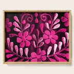 Hot Pink Mexican Flowers Serving Tray Gallery Image 1